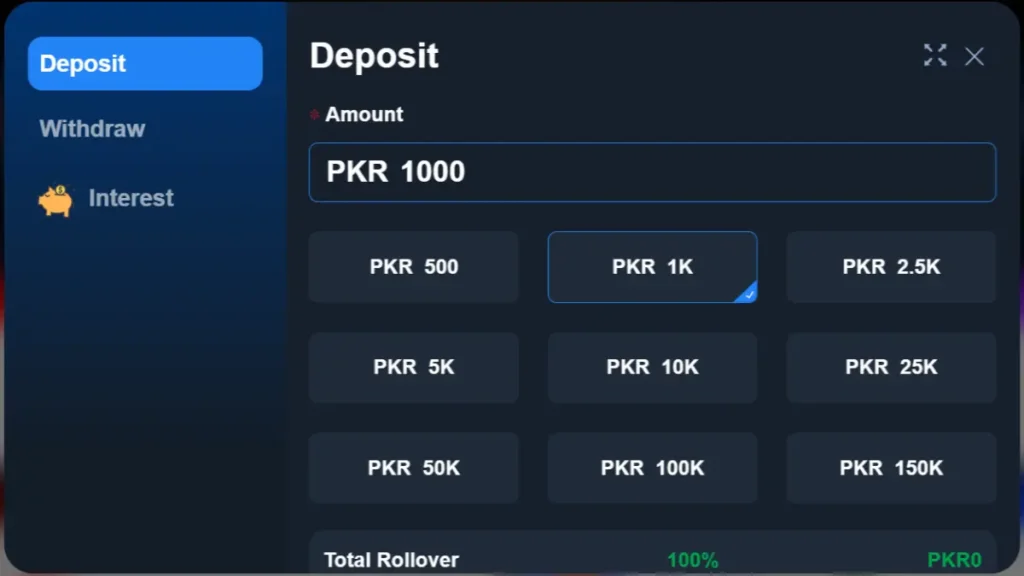 Ptmwin Deposit Money